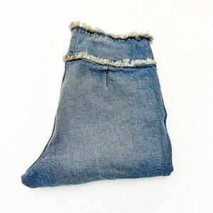 BDG Low Rise Skinny Ruffled Accent Split Hem Denim Jeans Size 34